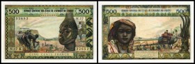 K = Senegal
 500 Francs 2.12.1964, Sign.3, Ser.N, P-702/Kd I
