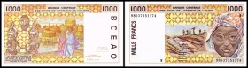 S = Guinea Bissau
 1000 Francs (19)98, Sign.28, P-911S/b I
