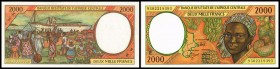 E = Cameroon, ab 2002 U = Cameroon
 2000 Francs (19)93, Sign.15, P-203E/a I