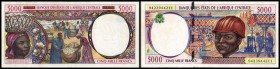 F = Central African Republic, ab 2002 M = CARep.
 5000 Francs (19)94, Sign.16, P-304F/a II-