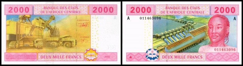 L = Gabon, ab 2002 A = Gabon
 2000 Francs 2002, P-408A/a I