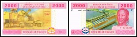 N = Equatorial Guinea, ab 2002 F = Equ.Guinea
 2000 Francs 2002, P-508F/a I