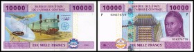N = Equatorial Guinea, ab 2002 F = Equ.Guinea
 10.000 Francs 2002, P-510F/a I