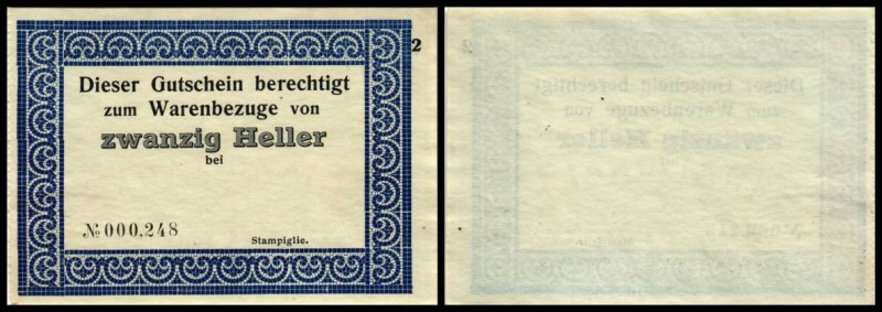 Wien – Handels- und Gewerbekasse (ohne Angabe)
 Lot 6 Stück, o.D.(Aug.1914) 2x2...