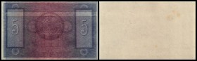 Lot 4 Stück, 5 bis 100 Kronen (100 Rs geklebt) 1918/19, Vs nur Unterdruck, Rs leer, zu Richter-88a-d Reichenberg, Böhmen - Stadt I/III