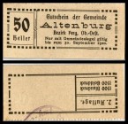 Altenburg
 2. Auflage, 1500 Stück, gold 20,30,50 Heller I