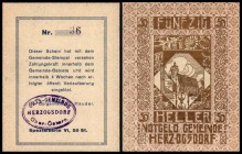 Herzogsdorf
 Spezialserie VI, 80 Stück, Golddruck, Gstpl. 50 Heller I