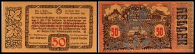 Kirchham
 Spezialauflage, II. Auflage, 100 Serien, mit Hühneraufdruck - silber 20,30,50 Heller I