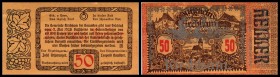 Kirchham
 Spezialauflage, II. Auflage, 100 Serien mit Engelaufdruck, silber 20,30,50 Heller I