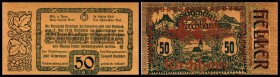 Kirchham
 Spezialauflage, III. Auflage, 100 Serien, mit Engelaufdruck, silber 20,30,50 Heller I