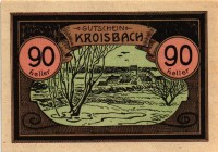 Kroisbach
 Auflage II, braun grün 25,50,75,90 Heller I