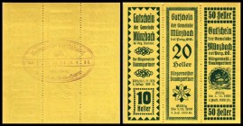 Münzbach bei Perg
 Kupon, 3. Auflage 1000 St., bronze grün 10,20,50 Heller I