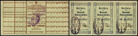 Niederneukirchen
 grün, Gstpl. + eh U.d.BM, (Streifen), Lebensmittelkarten 40,70,90 Heller I