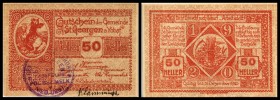 St. Georgen/Ybbsfeld
 kleineres Format, Gstpl., eh U.d.BM, nicht im Katalog, selten 10,20,50 Heller I