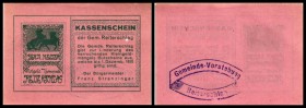 Reiterschlag
 verschiedenfarbig, Gstpl., sehr selten 12x10 Heller I