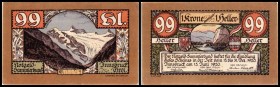 Innsbruck
 Notgeld Sammlerbund, 2. Auflage, schwarz nummeriert 10,30,40,50,75,99 Heller I