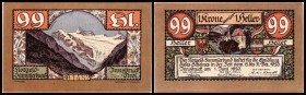 Innsbruck
 Notgeld Sammlerbund, 1. Auflage, schwarz nummeriert 10,30,40,50,75,99 Heller I