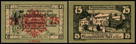 Igls
 4. Auflage, Aufdruck rot, nicht im Katalog 20,40,60,75 Heller I