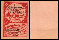 Obernberg bei Gries am Brenner
 mit Aufdruck Von der Wasserkante , 3. Auflage 30,50,90 Heller I