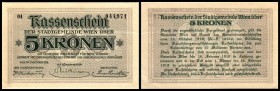 Kassenscheine 5,20,50,100 Kronen II