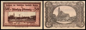 Wohlau
 Städtische Sparkasse 10,2x25,2x50 Pfennig I