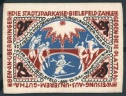 Bielefeld
 15. Juli 1921, Seide 25 Mark I