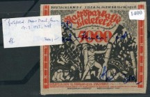 Bielefeld
 15. Februar 1923, Leinen, rot 5000 Mark I
