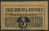 Halle an der Saale
 o.J. , Heilbrun & Pinner, Karton 3 Pfennig I