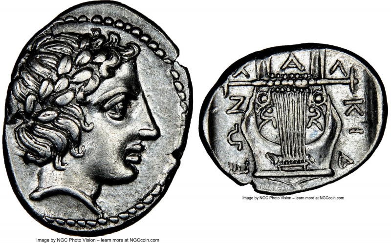 CHALCIDIAN LEAGUE. Macedon. Olynthus. Ca. 432-348 BC. AR tetrobol (16mm, 2.38 gm...
