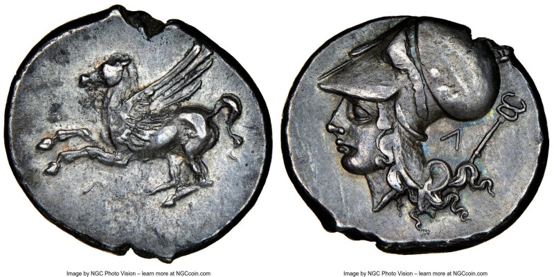 ACARNANIA. Leucas. Ca. 4th century BC. AR stater (22mm, 8.53 gm, 6h). NGC Choice...