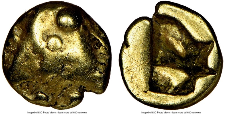 MYSIA. Cyzicus. Ca. 600-550 BC. EL 1/48 stater (6mm, 0.42 gm). NGC Choice Fine 4...