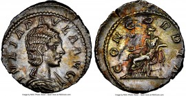 Julia Paula (AD 218-219). AR denarius (19mm, 2.86 gm, 12h). NGC Choice AU 4/5 - 2/5, scratches. Rome, AD 218-219. IVLIA PAVLA AVG, draped bust of Juli...