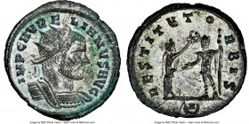 Aurelian (AD 270-275). BI antoninianus (22mm, 4.39 gm, 10h). NGC MS 5/5 - 4/5, Silvering. Cyzicus, 1st officina, 2nd period. IMP C AVRELIANVS AVG, rad...