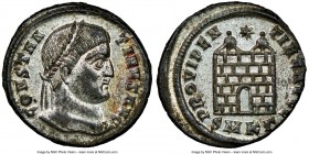 Constantine I the Great (AD 307-337). AE3 or BI nummus (20mm, 3.81 gm, 1h). NGC MS 4/5 - 5/5, Silvering. Cyzicus, 3rd officina, ca. AD 324-325. CONSTA...