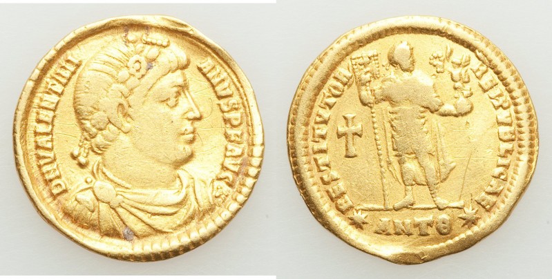 Valentinian I, Western Roman Empire (AD 364-375). AV solidus (21mm, 4.28 gm, 5h)...