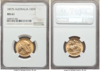 Victoria gold Sovereign 1897-S MS61 NGC, Sydney mint, KM13. AGW 0.2355 oz.

HID09801242017