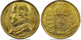 Pedro II gold 20000 Reis 1850 VF35 NGC, KM461. AGW 0.5286 oz.

HID09801242017