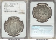 Cundinamarca. Republic 8 Reales 1821 BA-JF VF35 NGC, Bogota mint, KM-C6. Issued by the state of Cundinamarca, even though it says Republic of Colombia...