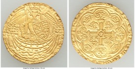Edward III (1327-1377) gold 1/2 Noble ND (1351-1361) VF (Clipped), Pre-Treaty period, Cross Pattee mm, S-1491, N-1140. 23.8mm. 3.04gm. 

HID0980124201...