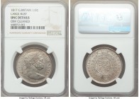 George III 1/2 Crown 1817 UNC Details (Obverse Cleaned) NGC, KM667. Large bust.

HID09801242017