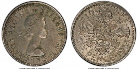 Elizabeth II Mint Error - Partial Collar 6 Pence 1965 AU58 PCGS, KM903.

HID09801242017