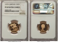 Elizabeth II gold Proof Sovereign 1979 PR69 Ultra Cameo NGC, KM919. AGW 0.2355 oz. Nearly flawless example.

HID09801242017