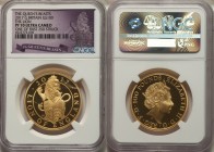 Elizabeth II gold Proof 100 Pounds 2017 PR70 Ultra Cameo NGC, 32mm. By Jody Clark. One of first 250 struck.

HID09801242017