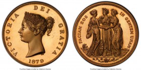 Victoria bronze Proof INA Retro Issue "Three Graces" Crown 1879-Dated PR66 Deep Cameo PCGS, KM-X81a.

HID09801242017