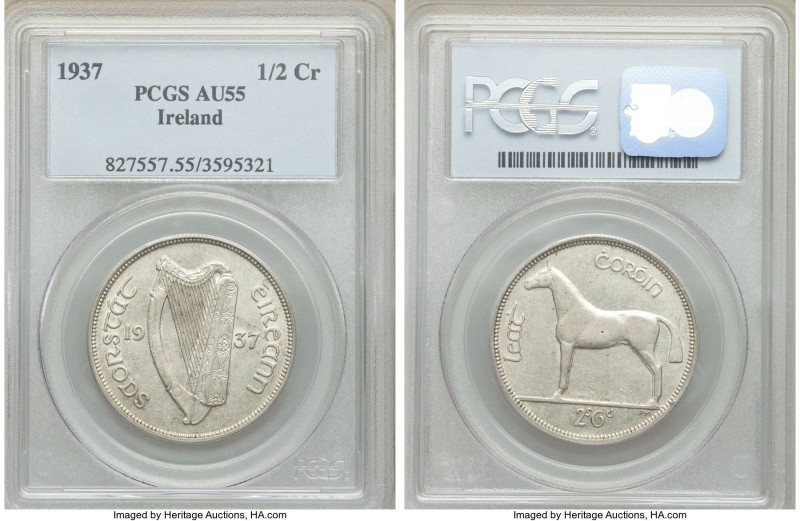 Free State 1/2 Crown 1937 AU55 PCGS, KM8.

HID09801242017