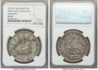 Republic Pair of Certified 8 Reales NGC, 1) 8 Reales 1831 Go-MJ - XF45, Guanajuato mint, KM377.8, DP-Go12. Three dots after date. Straight J. 2) 8 Rea...
