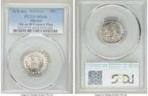 Estados Unidos Mint Error - Wrong Planchet 50 Centavos 1975-Mo MS66 PCGS, Mexico City mint, KM452. Mint error - 50 Centavos KM452 struck on 20 Centavo...