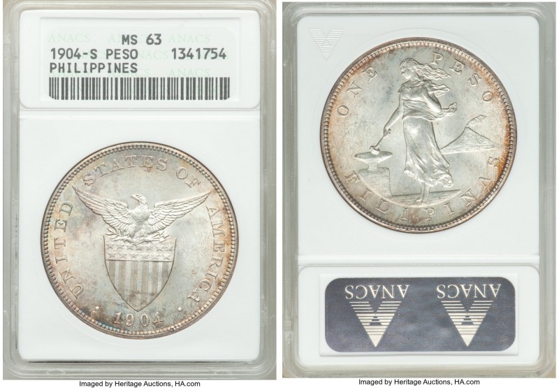 USA Administration Peso 1904-S MS63 ANACS, San Francisco mint, KM168.

HID098012...