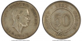 British Protectorate. Charles V. Brooke 50 Cents 1927-H AU50 PCGS, Heaton mint, KM19.

HID09801242017