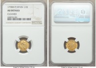 Charles III gold 1/2 Escudo 1778 M-PJ AU Details (Surface Hairlines) NGC, Madrid mint, KM415.1. AGW 0.0490 oz.

HID09801242017